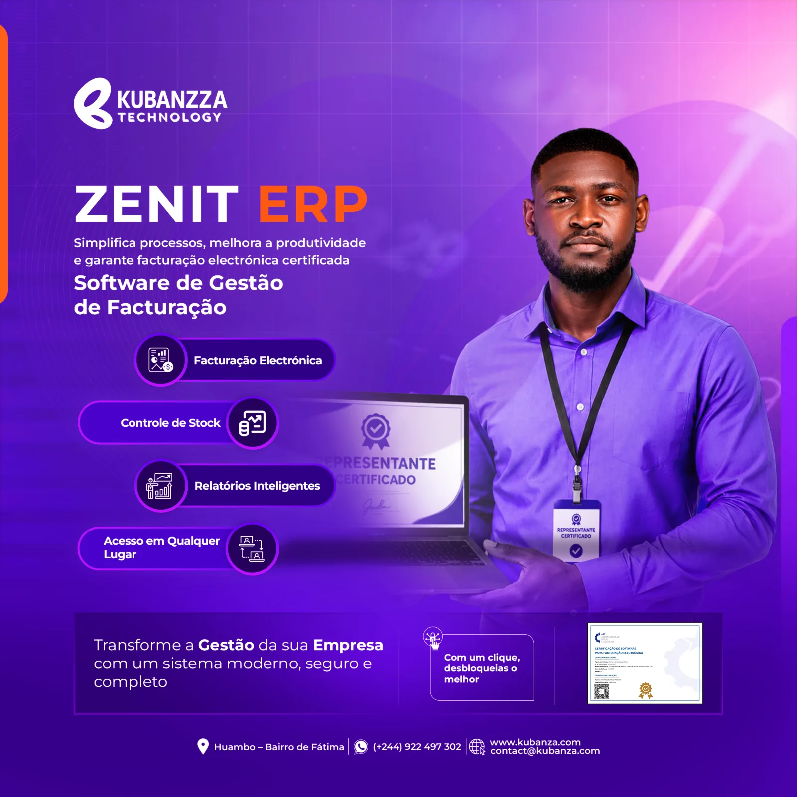 Zenit ERP - Software de Gestão e Facturação Certificado pela AGT